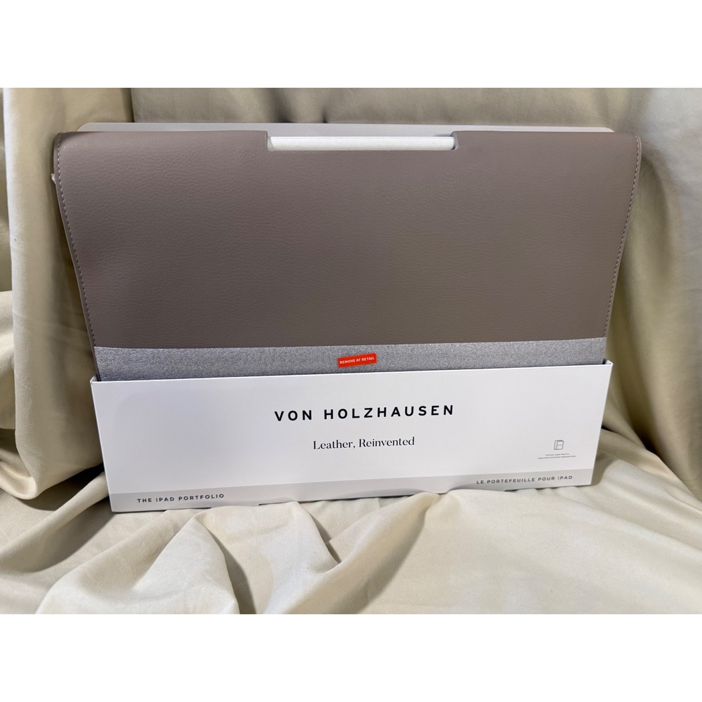 Von Holzhausen iPad Pro 12.9 Portfolio Technik Leather Sleeve  NEW‎